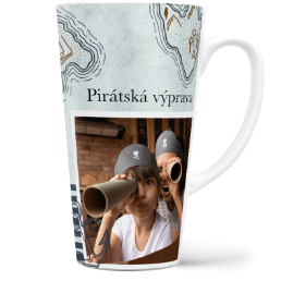 Fotohrnek latte velký - originální dárek - Piráti